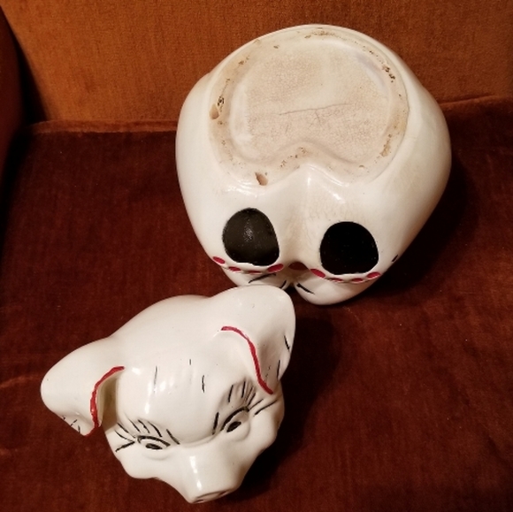 VHTF 90y/o Bisque OpenEye Pig Cookie Jar - Picture 5 of 5